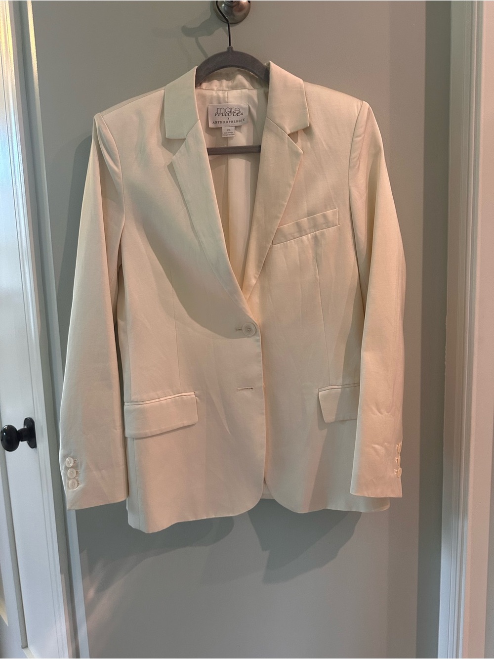 Mare Marr X Anthropologie Satin Blazer View 2